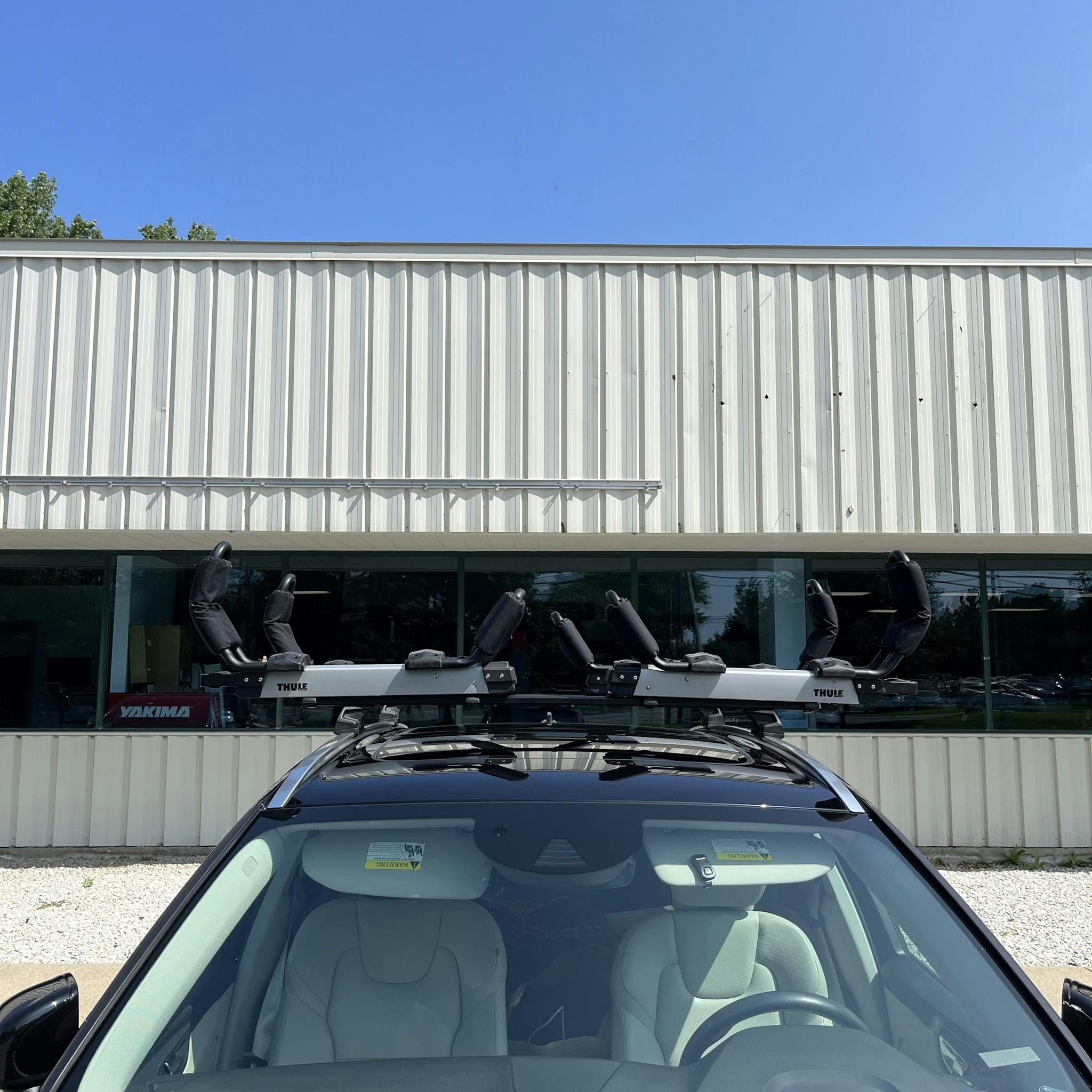 two hullavators on roof