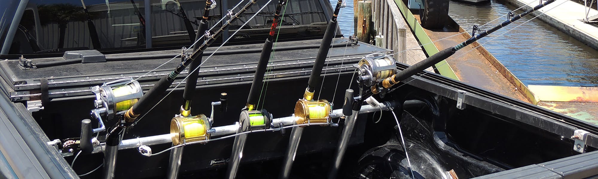 Truck Bed Fishing Rod Racks