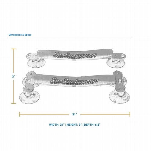 SeaSucker Board Rack Vacuum Mounted for Surf and SUP Boards 6