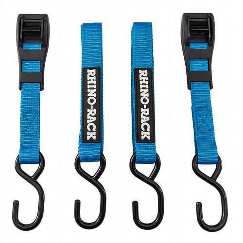 Rhino-Rack 9.8 Foot Tie Down Straps w/ Hooks RTDH3 Default Title